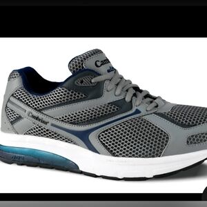 Cambrian Size 42W Ultra Comfortable Black Gray Women's Sneakers Shoes